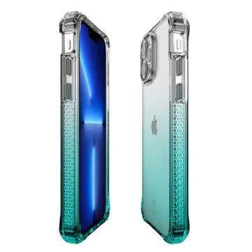 Itskins Hybrid Ombre iPhone 13 Pro Cover - Teal - Tashqila Itskins Hybrid Ombre iPhone 13 Pro Cover - Teal - Tashqila